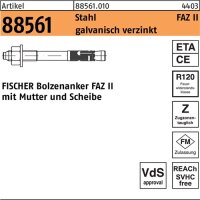 Ankerbolzen R 88561 FAZ II 12/200 Stahl galv.verz. 10 St&uuml;ck FISCHER