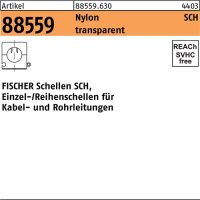 Schelle R 88558 SCH 1216 Nylon wei&szlig;/transparent 50...
