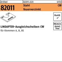 Ausgleichscheibe R 82011 CW M24/4,0 Stahl feuerverz. 1 St&uuml;ck LINDAPTER