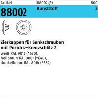 Zierkappe R 88002 f.PZ 2x 12/3,5-5 Ku. hellbraun 1000St.