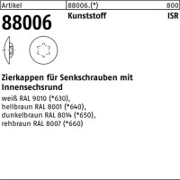 Zierkappe R 88006 f.ISR 20x12 /4-4,5 Ku. wei&szlig; 1000...