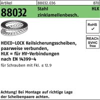 Keilsicherungsscheibe R 88032 HLK-16 Stahl zinklamellenb....
