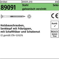 Holzbauschraube R 89091 SEKO ISR 10x260-T40 Stahl galv.verz. 25St.