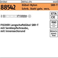 Rahmend&uuml;bel R 88542 SXR 10x120 T Schraube Sta verz./D&uuml;bel-Nylon 50St. FISCHER