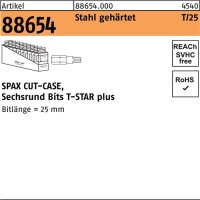 Bit R 88654 T-Star Plus SW 1/4x25 T 10 Stahl geh&auml;rtet 50 St&uuml;ck SPAX