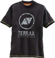 Herren T-Shirt Terrax Workwear Gr.L schwarz/limette TERRAX
