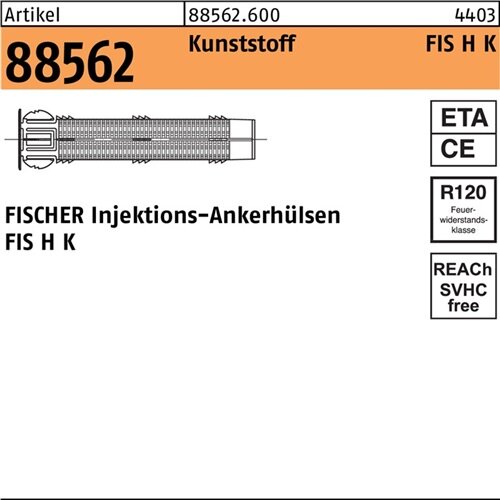 Injektionsankerh&uuml;lsen R 88562 FIS H 12x 50 K Ku. 50 St&uuml;ck FISCHER