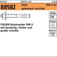 Bolzenanker R 88582 FBN II 12/140 GS Stahl galv.verz. 10 St&uuml;ck FISCHER