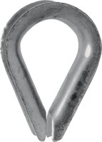 Kausche DIN 6899 Form B 10mm Seil-Nenngr&ouml;&szlig;e 9,0mm ZN m.tiefer Rille