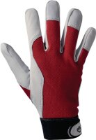 Handschuhe Griffy Gr.8 rot/naturfarben...