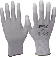 Handschuhe Gr.9 grau/wei&szlig; EN 388,EN 16350 PSA II