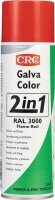 Farb-Schutzlackspray 2 in 1 GALVACOLOR feuerrot RAL 3000 500 ml Spraydose CRC