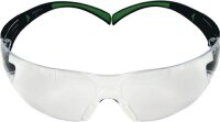 Schutzbrille SecureFit-SF400 EN 166,EN 170 B&uuml;gel schwarz gr&uuml;n,Scheibe klar