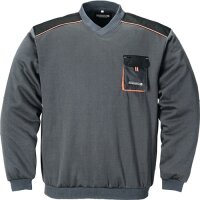 Pullover Gr.M dunkelgrau/schwarz/orange TERRATREND