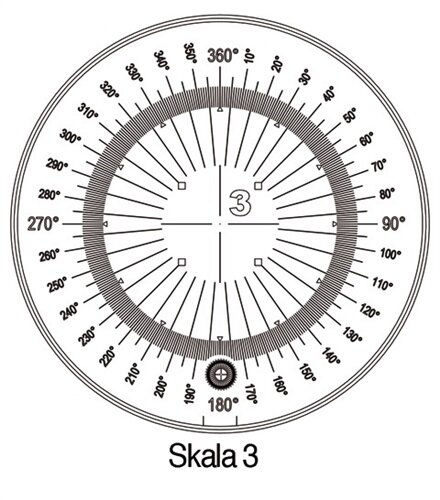 Messskala Tech-Line Skala-D.25/2,5mm Duo-Skala 3 SCHWEIZER