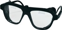 Schutzbrille EN 166 B&uuml;gel schwarz,Scheibe klar Nylon,Glas