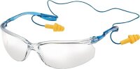 Schutzbrille ToraCCS EN 166 B&uuml;gel blau,Scheibe klar PC 3M