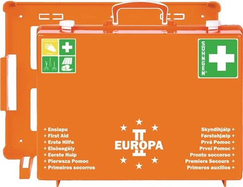 Erste Hilfe Koffer EUROPA II B400xH300xT150ca.mm orange S&ouml;hngen