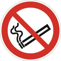 Verbotszeichen ASR A1.3/DIN EN ISO 7010 Rauchen verboten...