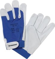 Handschuhe Donau Gr.8 natur/blau Nappaleder EN 388 PSA II PROMAT