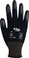 Handschuhe Gr.7 schwarz PA m.Soft-Polyurethan ASATEX