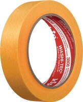 Abdeckband 3808 WASHI-TEC&reg; Premium glatt gelb L.50m B.24mm Rl.KIP