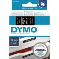 DYMO Schriftbandkassette D1 S0720910 19mmx7m ws auf sw