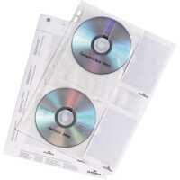 DURABLE CD/DVD H&uuml;lle COVER M 522219 PP transparent 5...