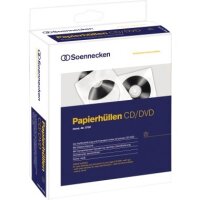 Soennecken CD/DVD H&uuml;lle 03750 mF Papier wei&szlig;...