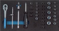 Werkzeugmodul 1500 CT1-20 37-tlg.1/3-Modul Steckschl&uuml;.1/4 Zoll GEDORE