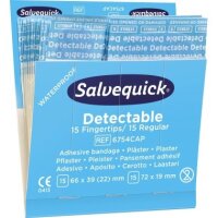Salvequick Pflaster 6754CAP detektierbar blau 30 St./Pack.