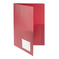 FolderSys Brosch&uuml;renmappe 10008-80 DIN A4 PP Klarsichttasche rot