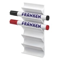 Franken Tafelschreiberhalter Z1986 magnethaftend Kunststoff wei&szlig;