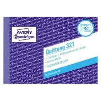 Avery Zweckform Quittung 321 DIN A6 quer 2x50Blatt