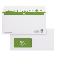 beECO Briefumschlag 2720161 DIN lang mF hk FSC wei&szlig;