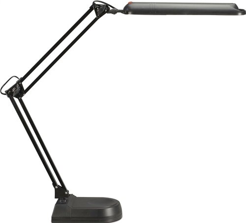 Schreibtischlampe Metall/Ku.schwarz H.max.450mm m.Standfu&szlig; m.LED