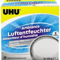 UHU Luftentfeuchter Tabs Air Max Ambiance 50505 2x100g...