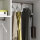 Emuca Kleiderlift f&uuml;r Schr&auml;nke, regulierbar 830 - 1.150 mm, bis 12 kg, Stahl, Farbe Mokka