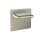 Emuca T&uuml;rgriffsatz mit Platte 17x17 cm f&uuml;r Innent&uuml;ren, L-Form, Edelstahl, satiniertes Nickel