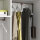 Emuca Kleiderlift f&uuml;r Schr&auml;nke, regulierbar 600 - 830 mm, bis 12 kg, Stahl, Farbe Mokka