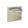Emuca T&uuml;rgriffsatz mit Platte 17x17 cm f&uuml;r Innent&uuml;ren, U-Form, Edelstahl, satiniertes Nickel.