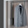Emuca Ausziehbare Kleiderstange f&uuml;r Schrank, regulierbare 830-1.150 mm, Bis 12Kg, Stahl, Titaniumfarbe