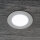 Emuca LED Einbauleuchte Mizar f&uuml;r M&ouml;bel, Durchmesser 84 mm, kein Spannungswandler ben&ouml;tigt, Stahl und Kunststoff, Nickel satin