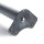 Emuca Tischbein, D. 60 mm, Rolle mit Bremse, verstellbar, 735 - 755 mm, Stahl, Grau metallic