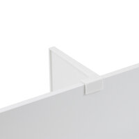 Emuca Set verstellbarer Trennelemente Schublade organisieren, 600 mm, Aluminium, wei&szlig;