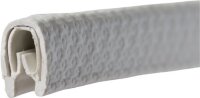 Kantenschutz Klemmber.1-2mm L.100m B.6,5mm H.9,5mm wei&szlig;-grau PROMAT