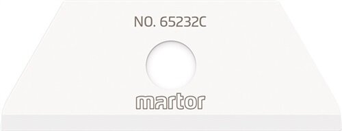 Keramikklinge Nr.65232C L49,9xB18,9xS0,65mm m.Lochung 2 St./Karte MARTOR