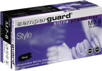 Einw.-Handsch.Semperguard Nitril Style Gr.S schwarz Nitril 100 St./Box