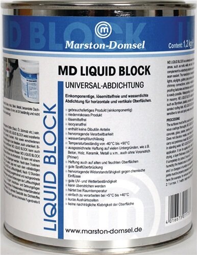 Univ.Abdichtung Liquid-Block grau 1,2 kg Dose MARSTON