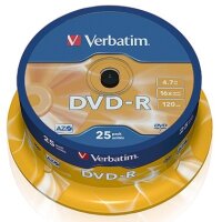 Verbatim DVD-R 43522 16x 4,7GB 120Min. Spindel 25 St./Pack.